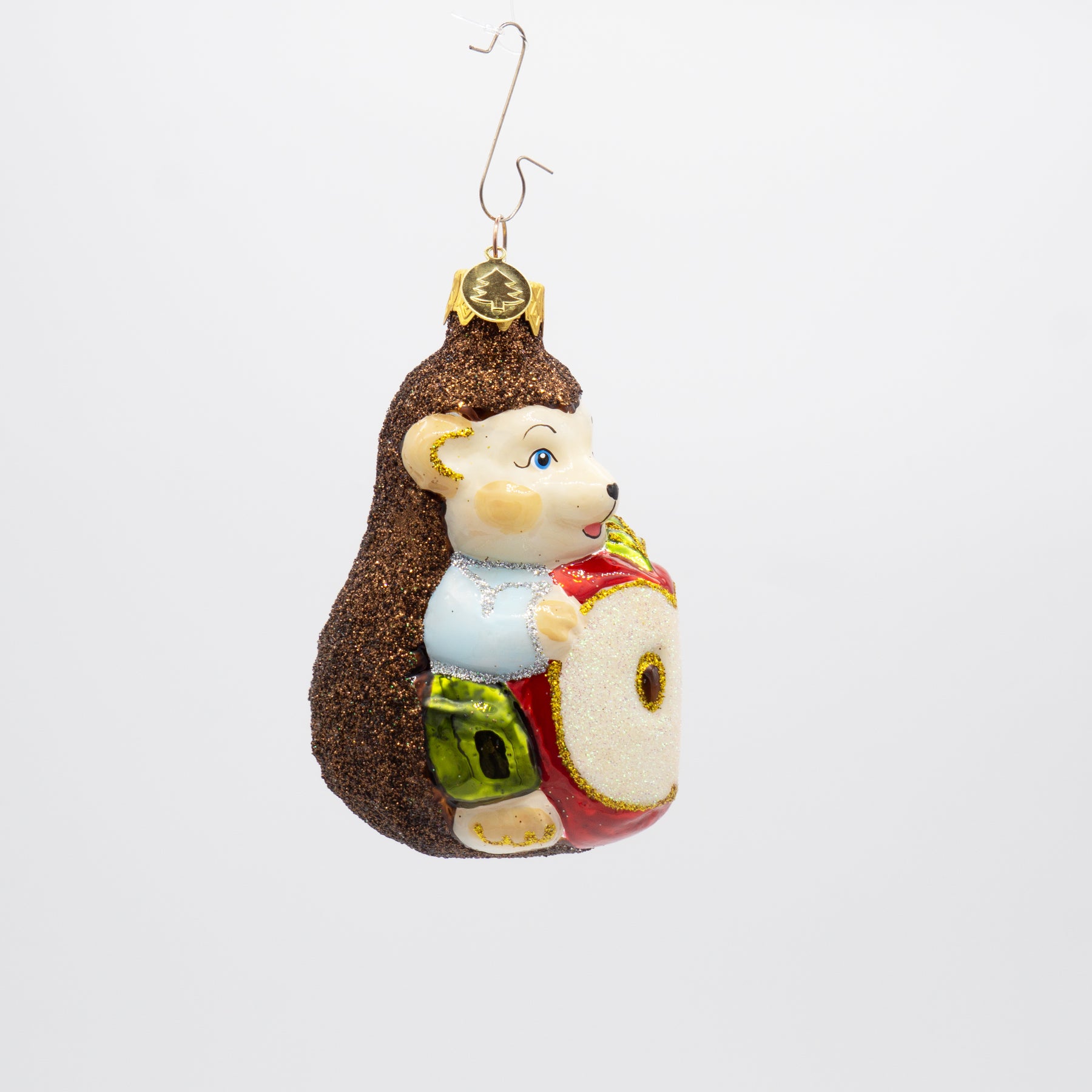 Igel mit Apfel Baumschmuck