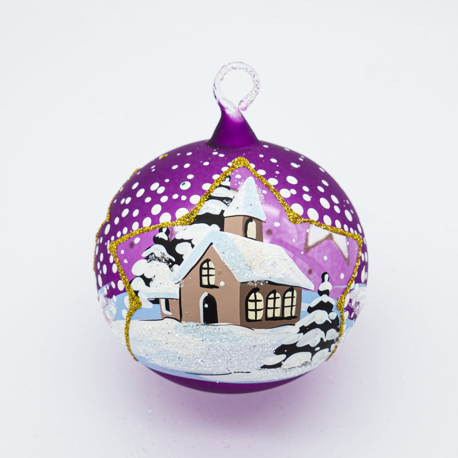 Weihnachtskugel Stern