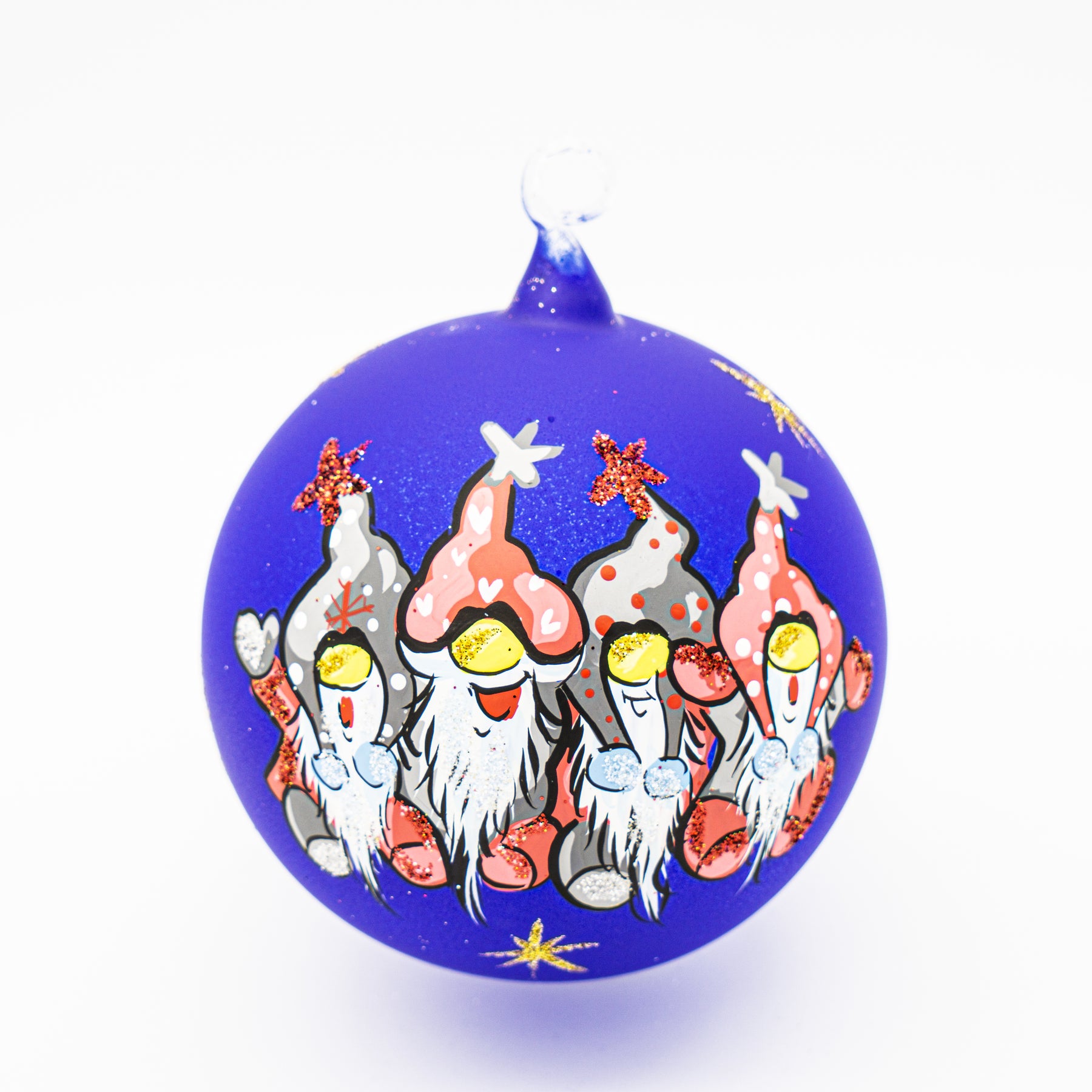 Weihnachtskugel 4 Zwerge