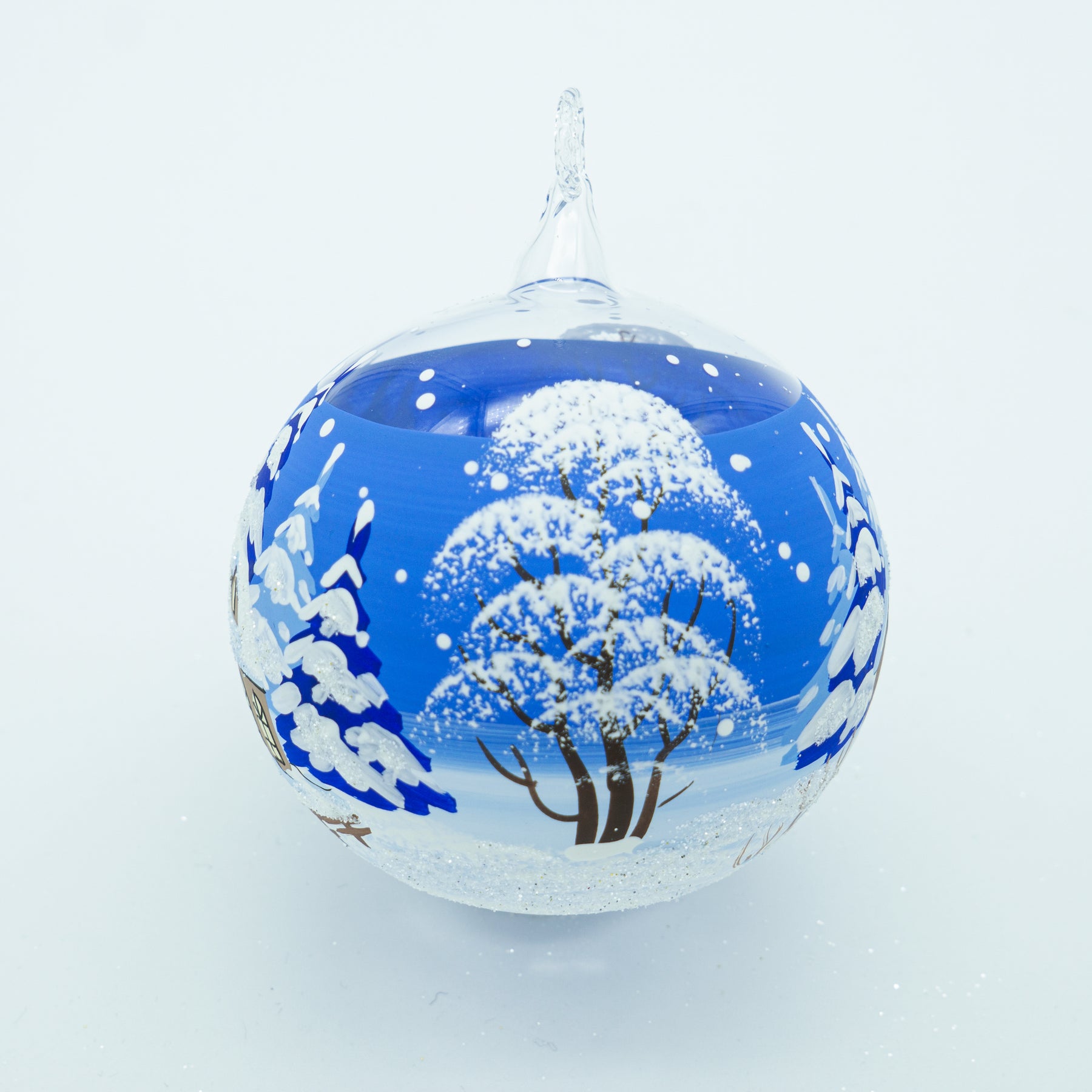 Weihnachtskugel Winterlandschaft