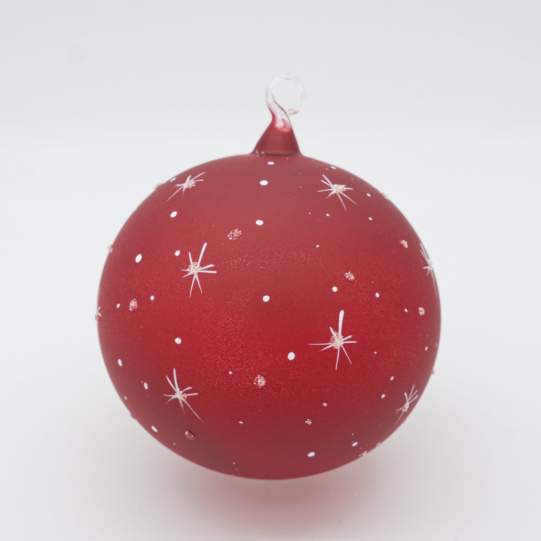 Weihnachtskugel Hase mit Weihnachtsmütze