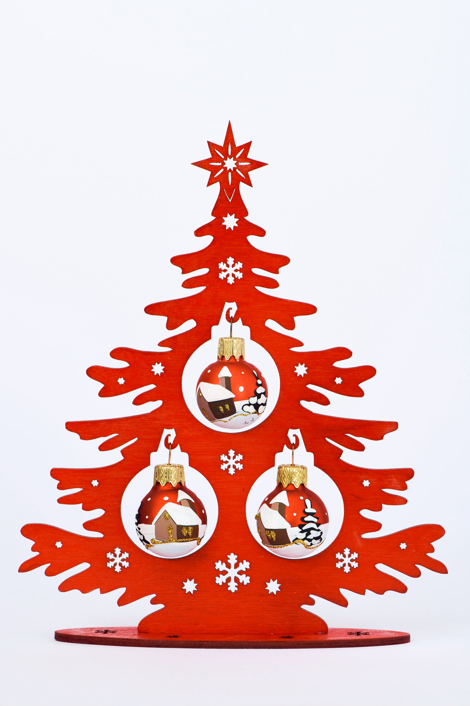 Tannenbaum Set rot