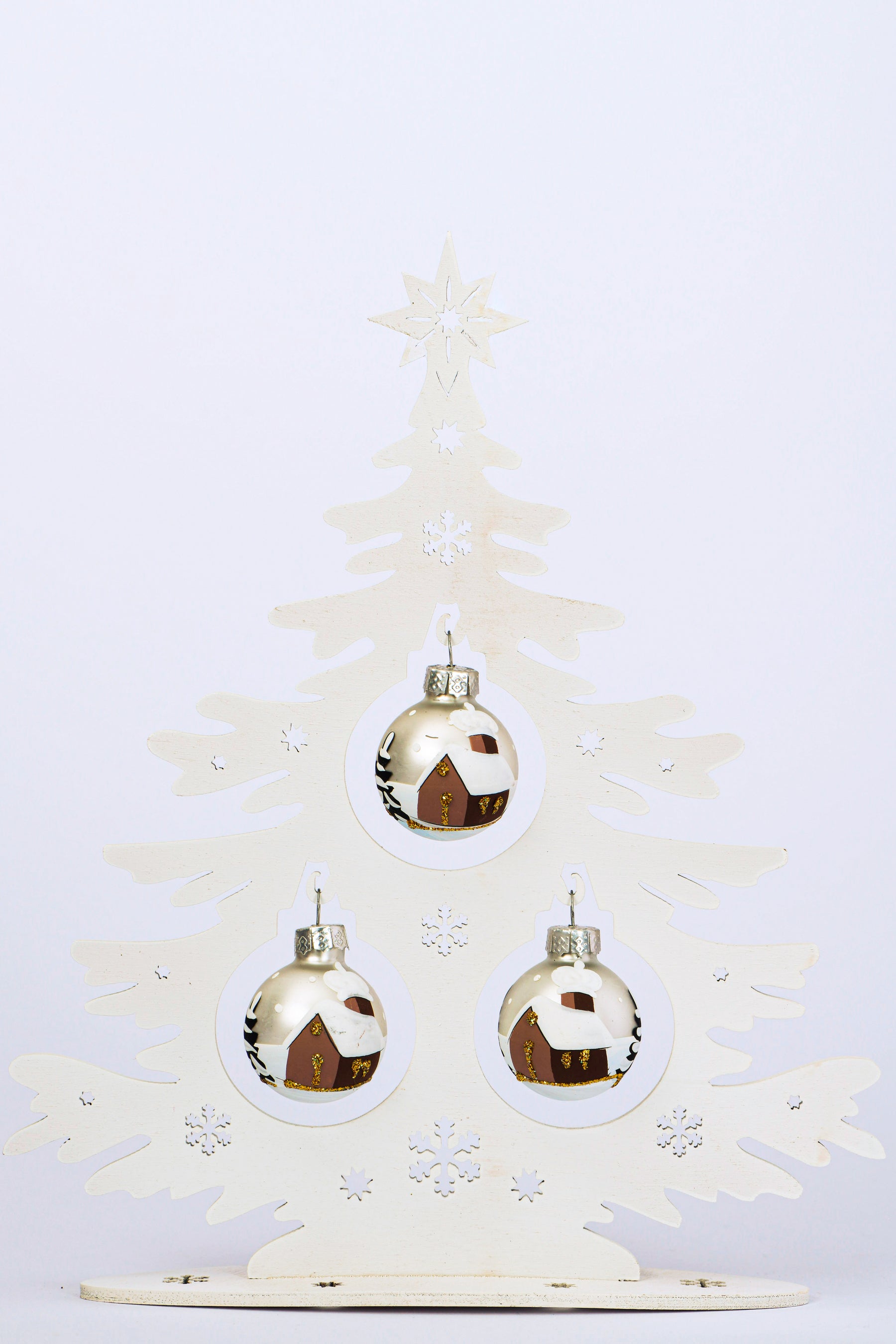 Tannenbaum Set weiß