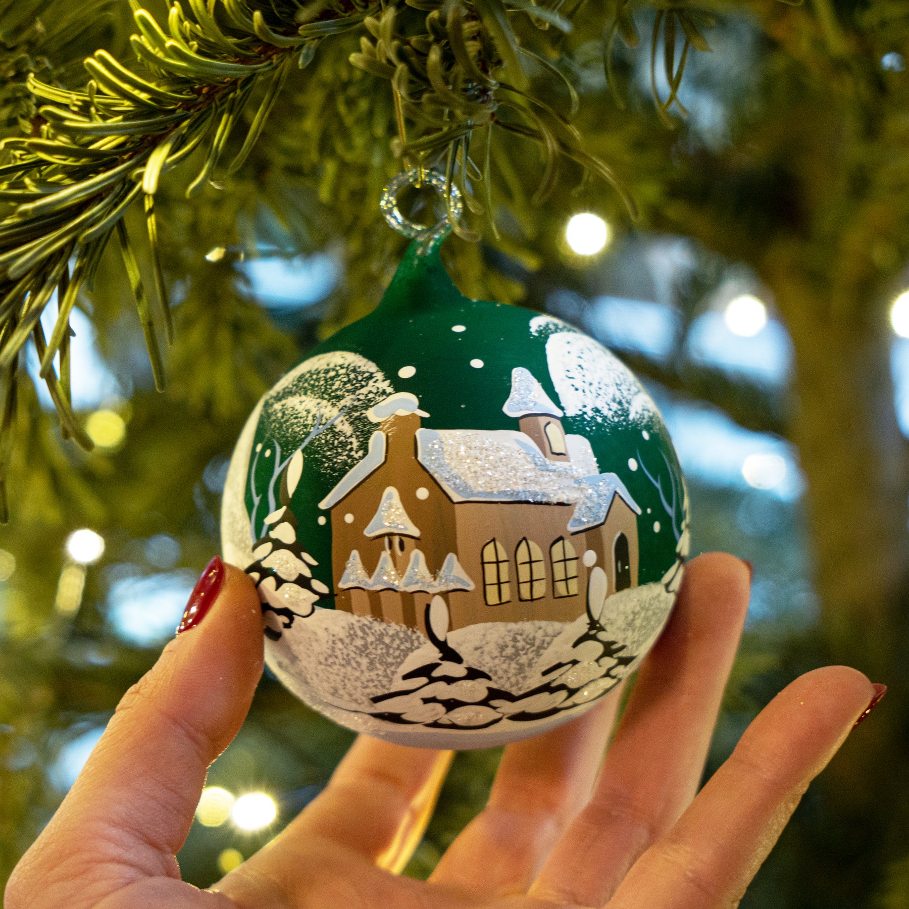 Weihnachtskugel mit Domkirche