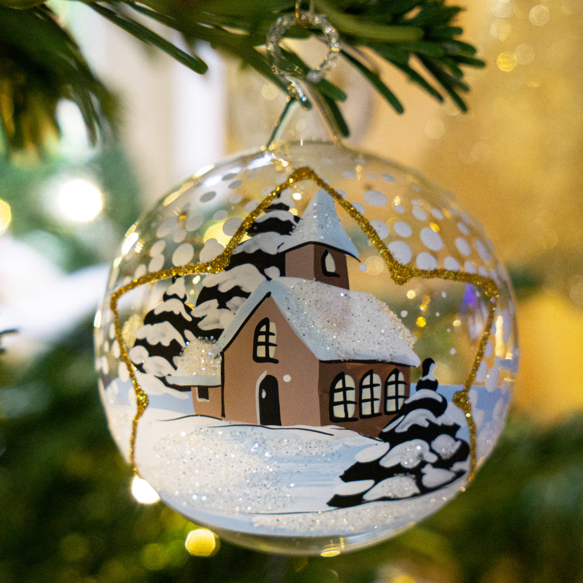 Weihnachtskugel Stern