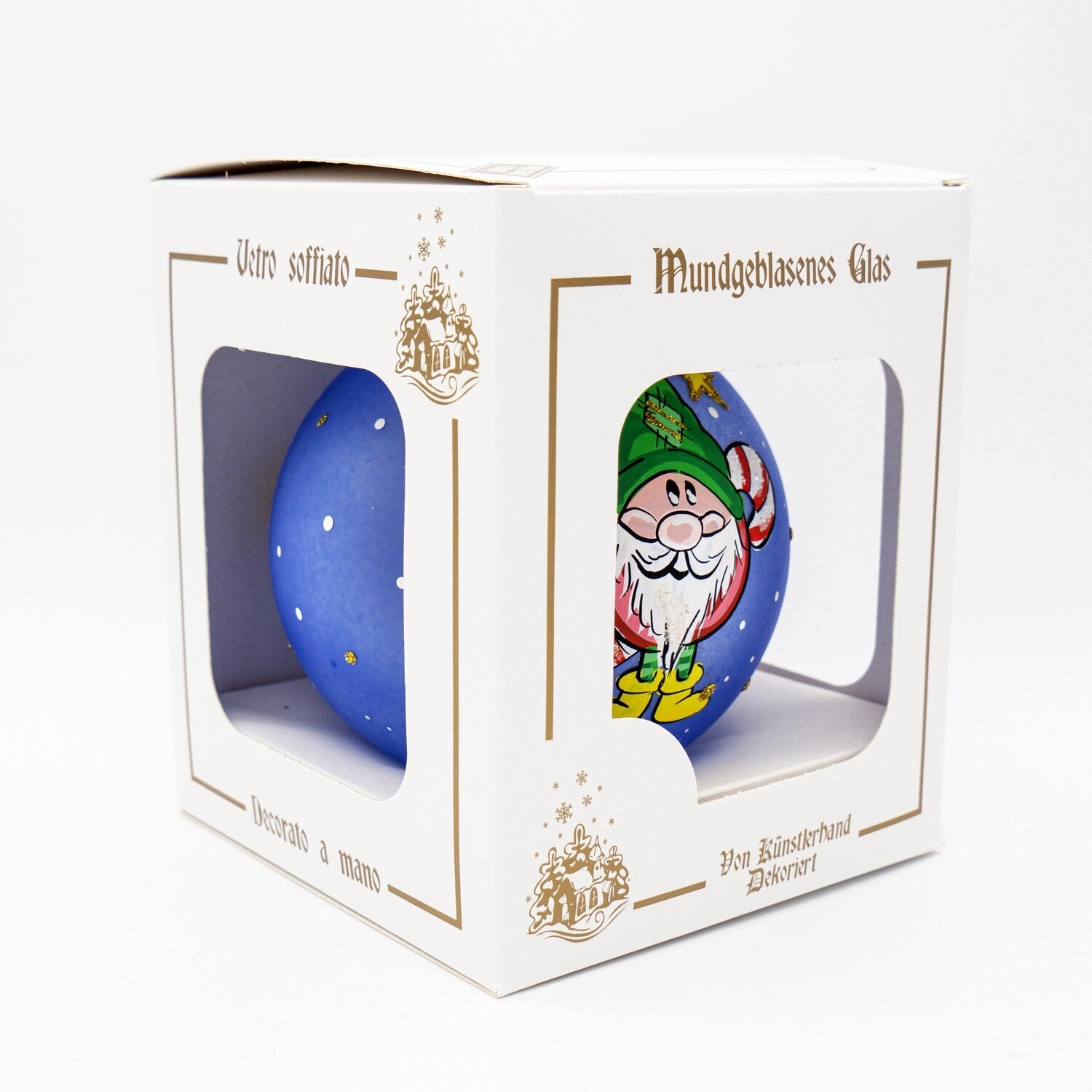 Weihnachtskugel Weihnachtskobold Verpackung