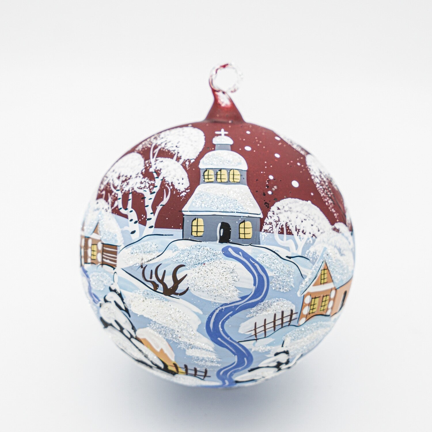 Weihnachtskugel Weihnachtslandschaft