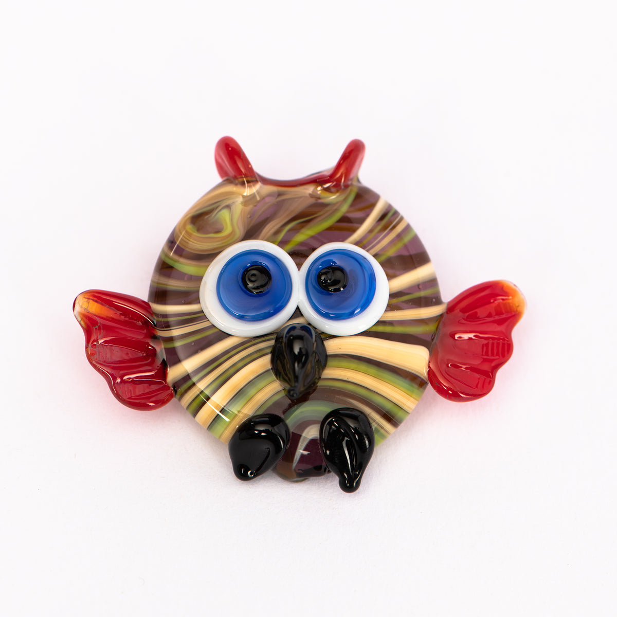 Dicke Eule Glasmagnet