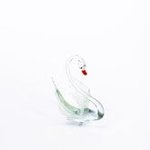 Glastier weißer Schwan