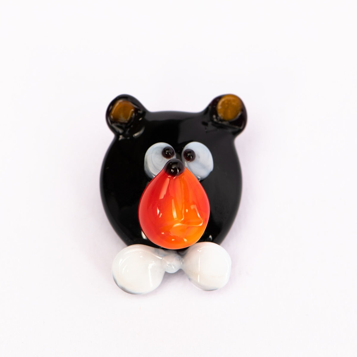 Glasmagnet Bär mit Schleife
