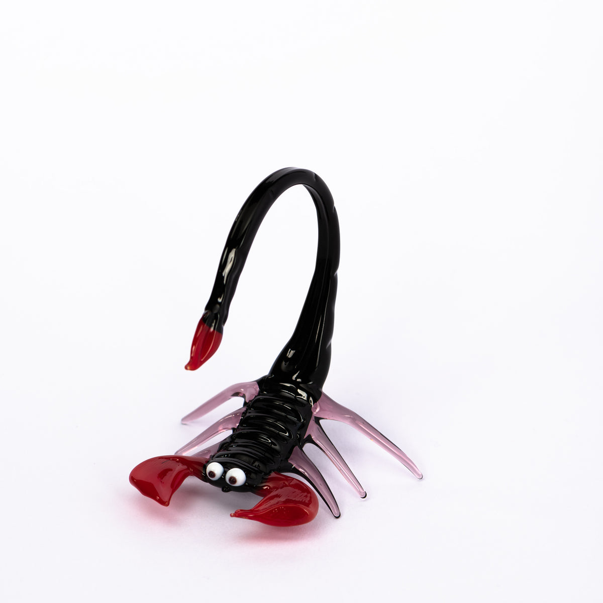Schwarzer Skorpion aus Glas