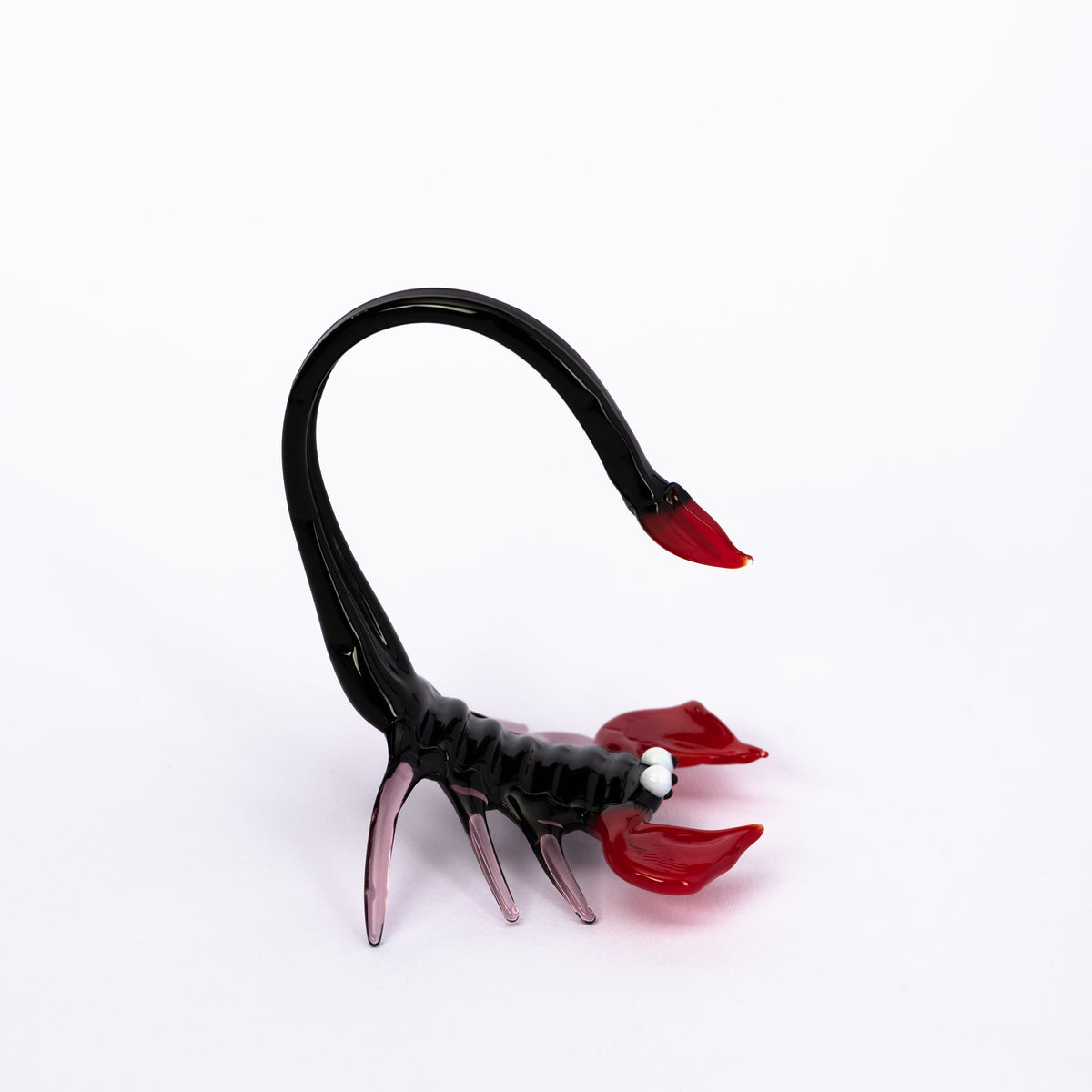 Schwarzer Skorpion aus Glas
