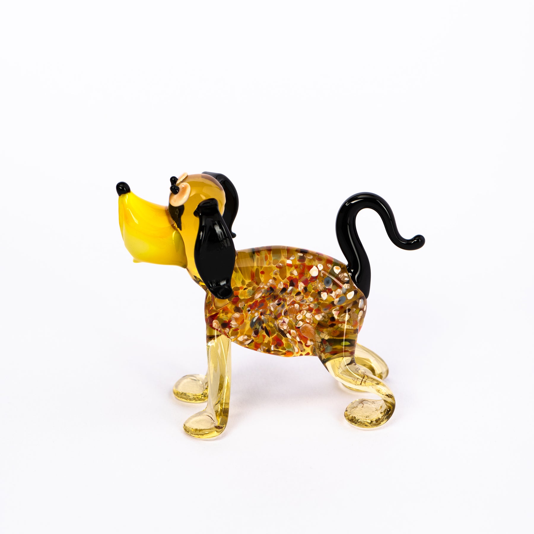 Basset Hund aus Glas