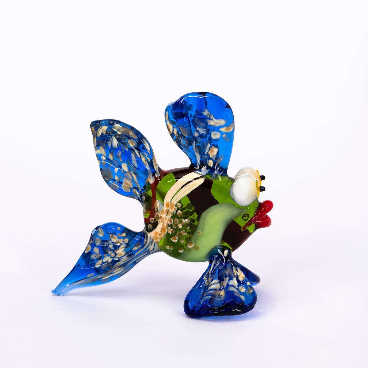 Fisch mit Kussmund aus Glas