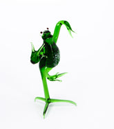 Tanzender Frosch aus Glas