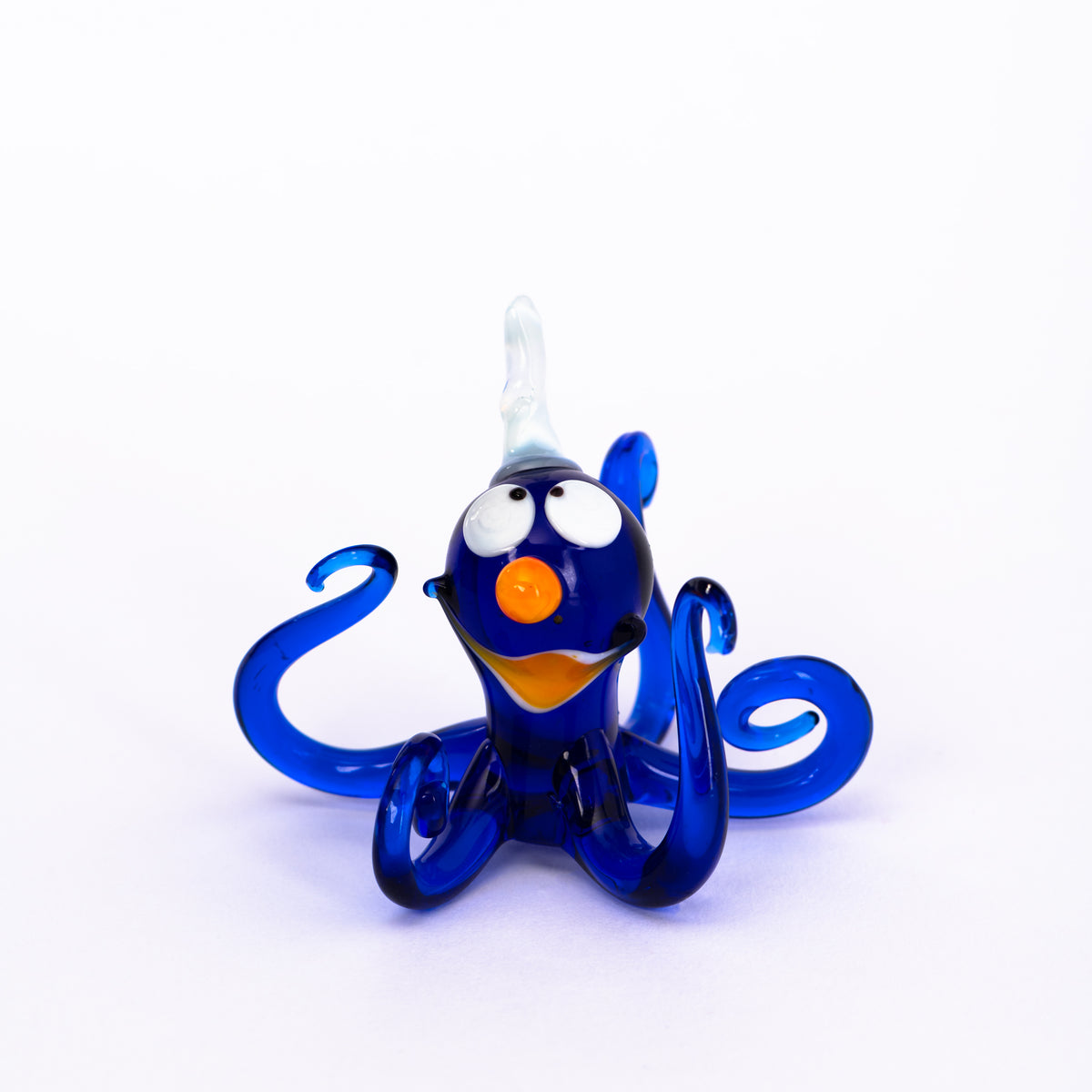 Oktopus mit Hut aus Glas