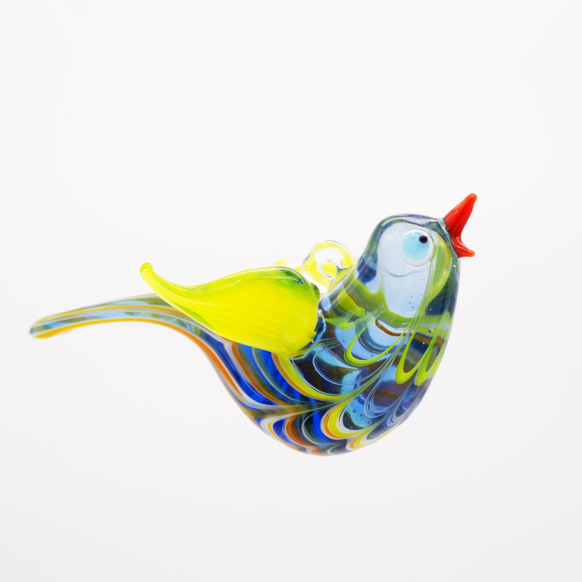 Blaumeise aus Glas zum Aufhängen