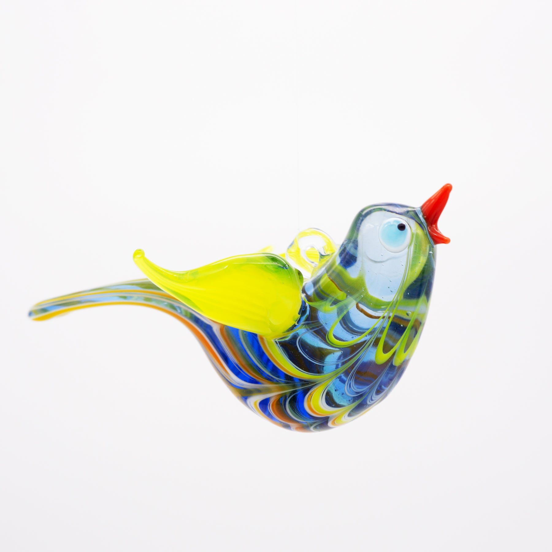 Blaumeise aus Glas zum Aufhängen