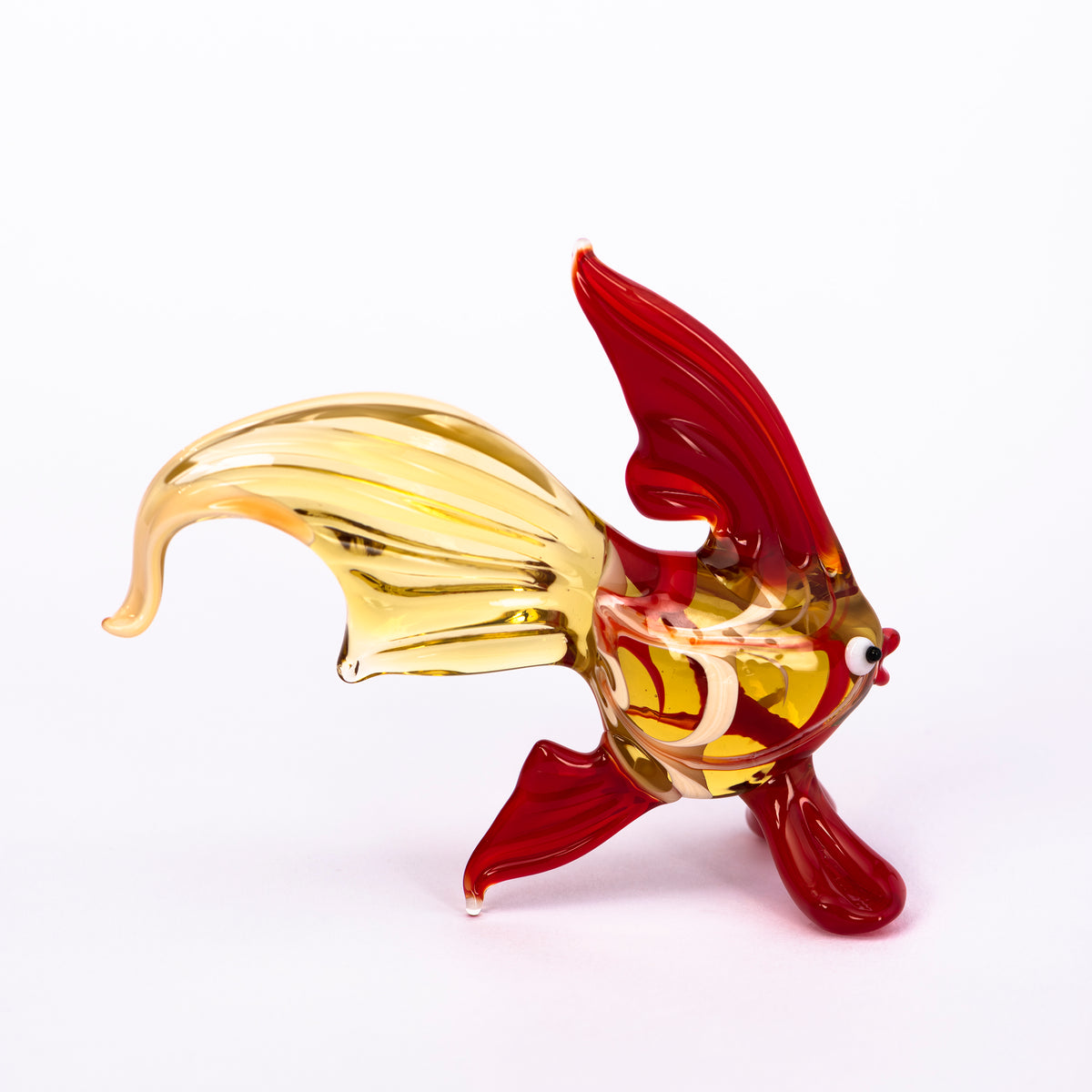 Roter Fisch aus Glas