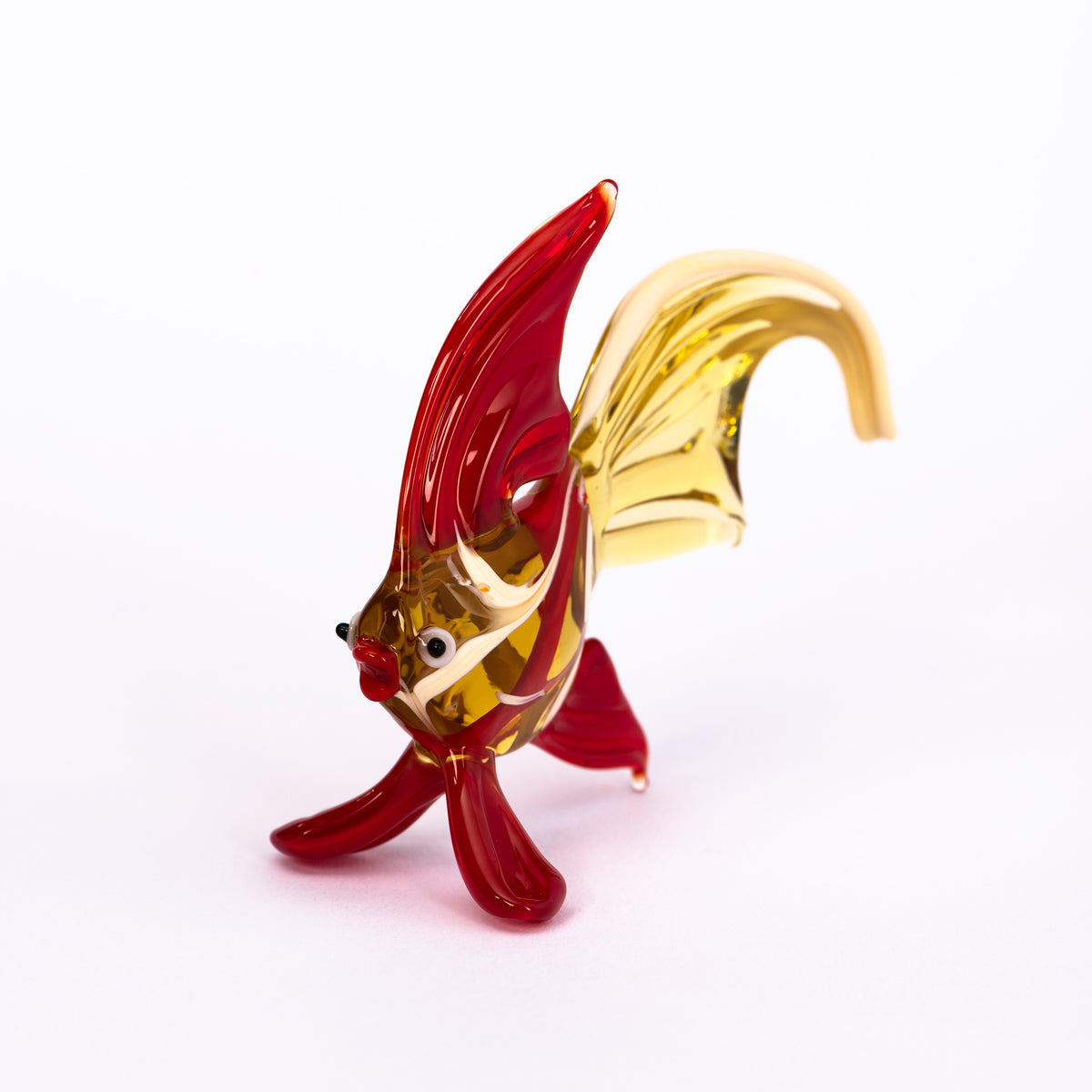 Roter Fisch aus Glas