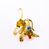 Spielender Hund aus Glas