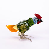Buntes Huhn aus Glas