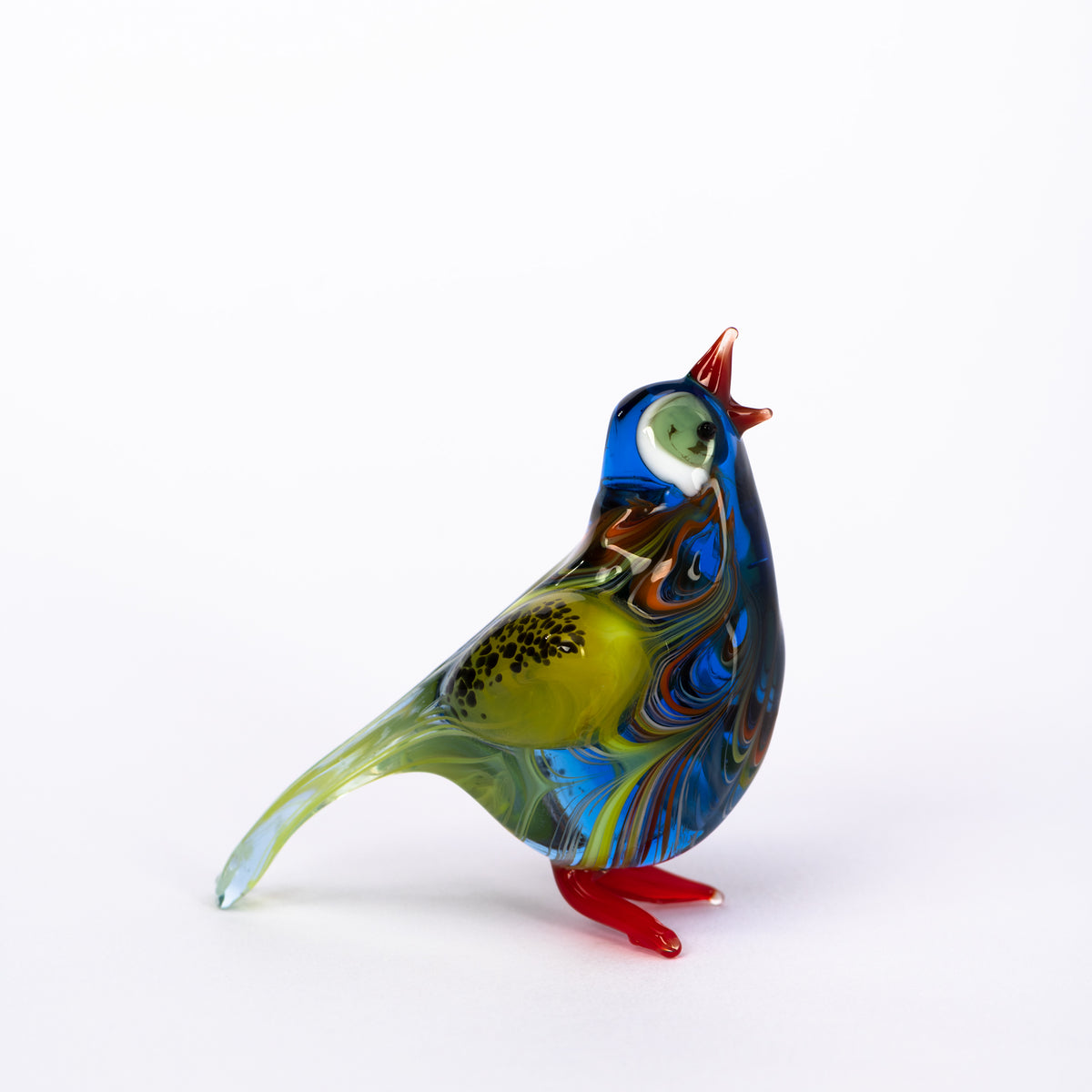 Blaumeise aus Glas