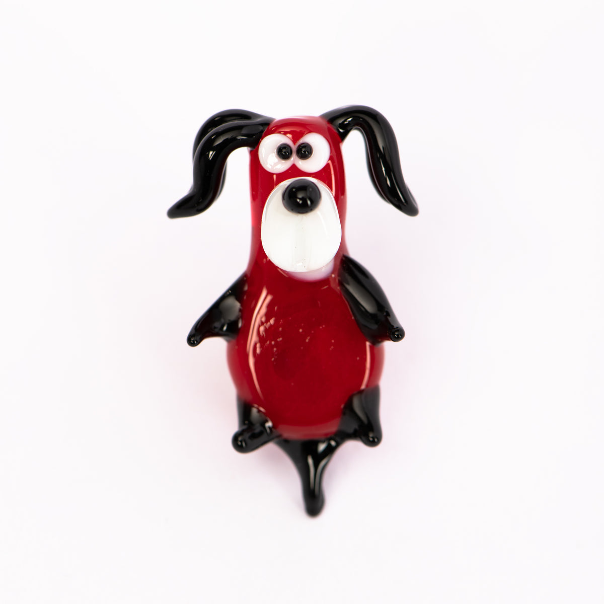 Hund mit Schlappohren Glasmagnet