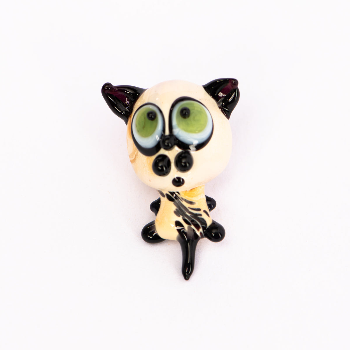 Katze mit großen Augen Glasmagnet