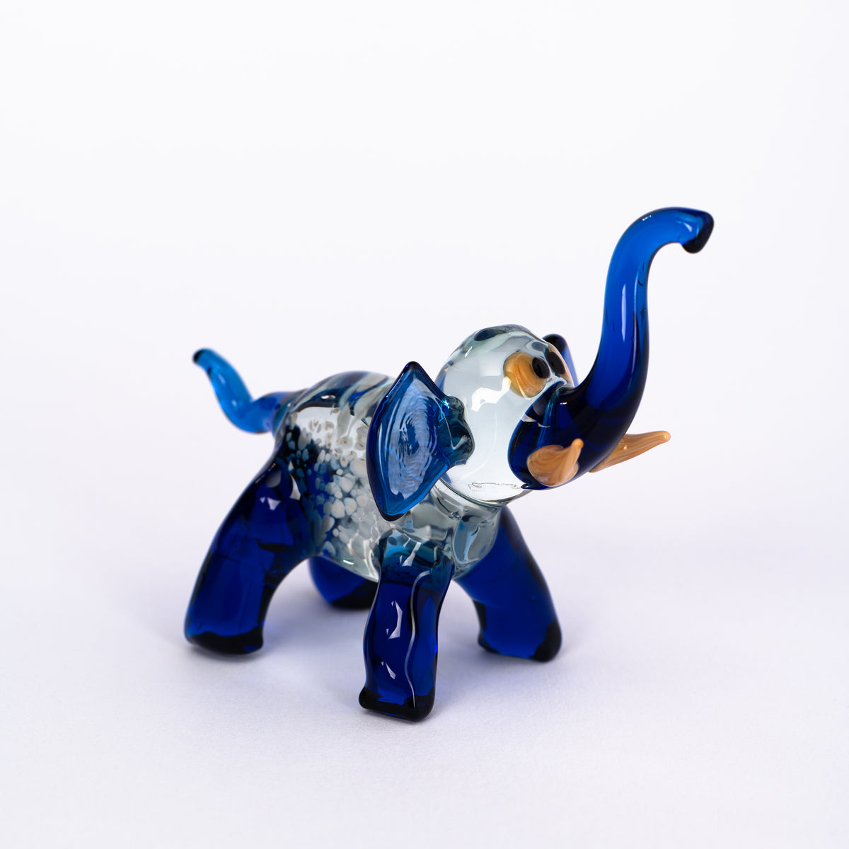 Bunter Elefant aus Glas
