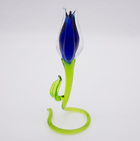 Blaue Tulpe aus Glas