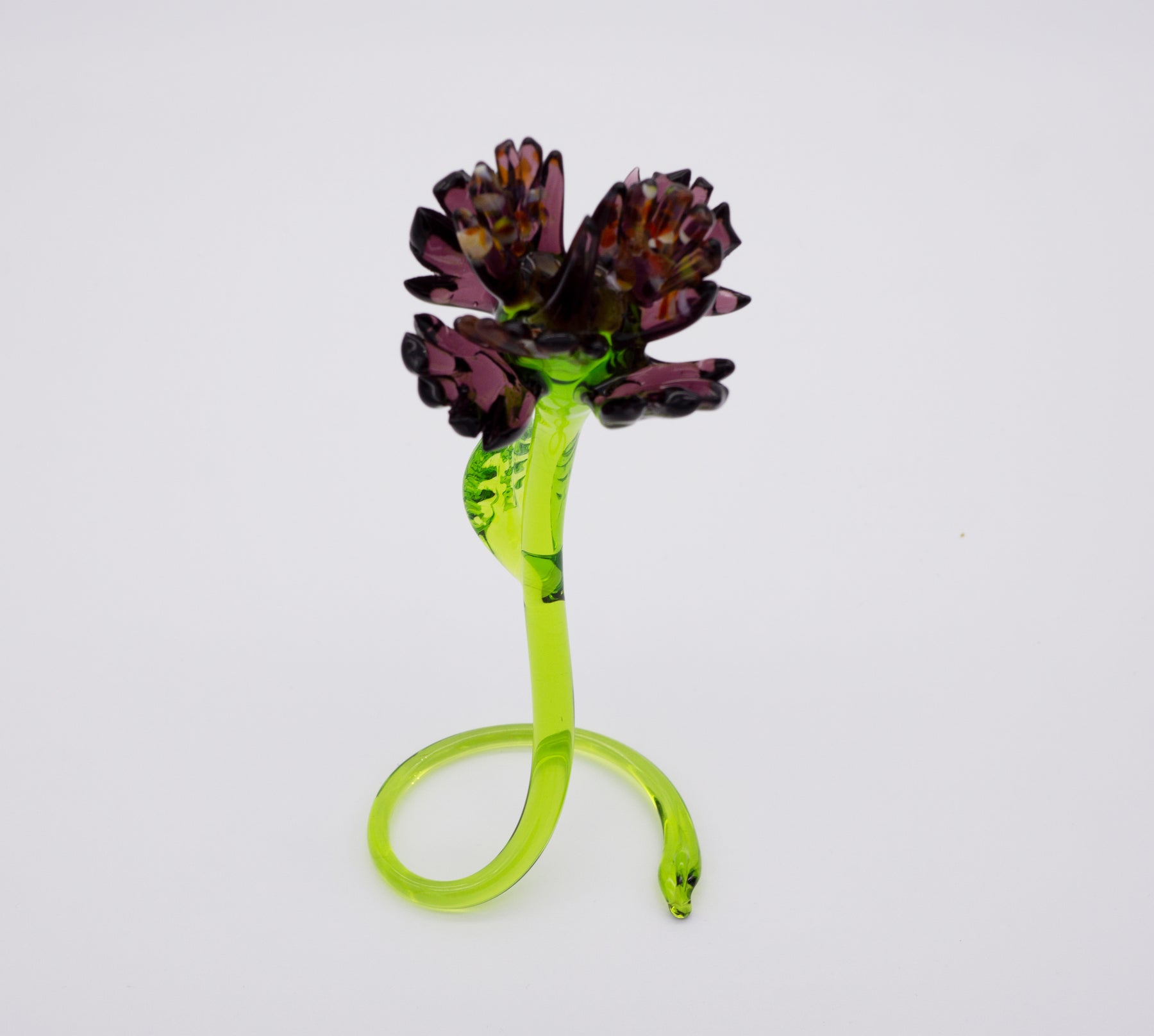 Lila Kornblume aus Glas
