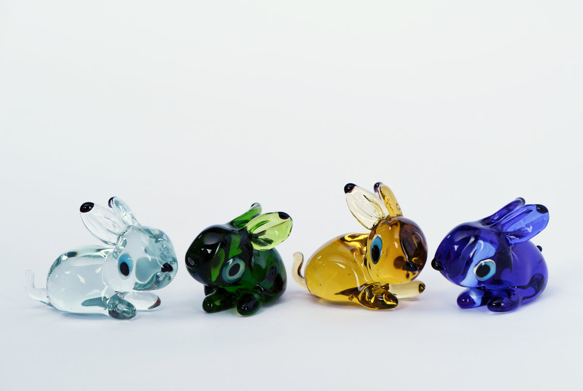Verschiedene Glashasen