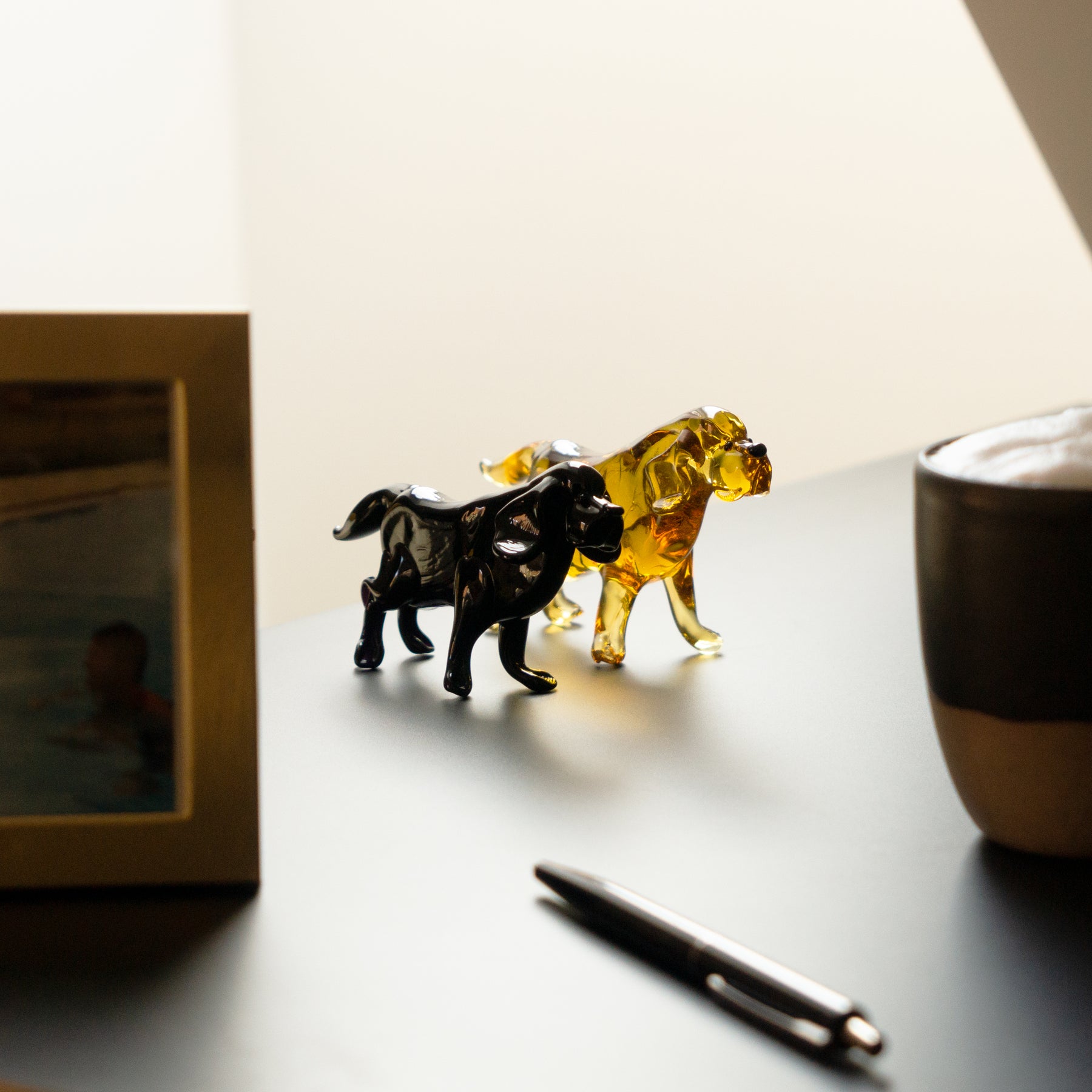 Labrador Duo aus Glas