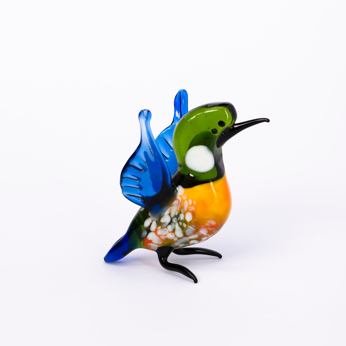 Eisvogel aus Glas
