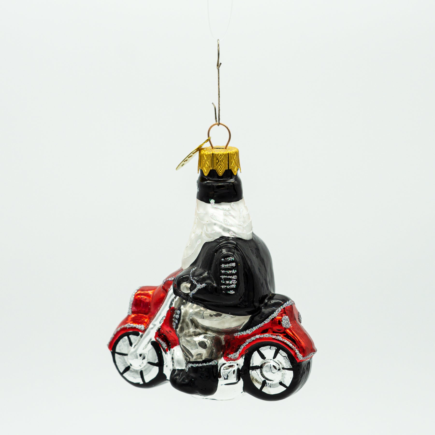 Biker Weihnachtsmann Weihnachtsbaumschmuck