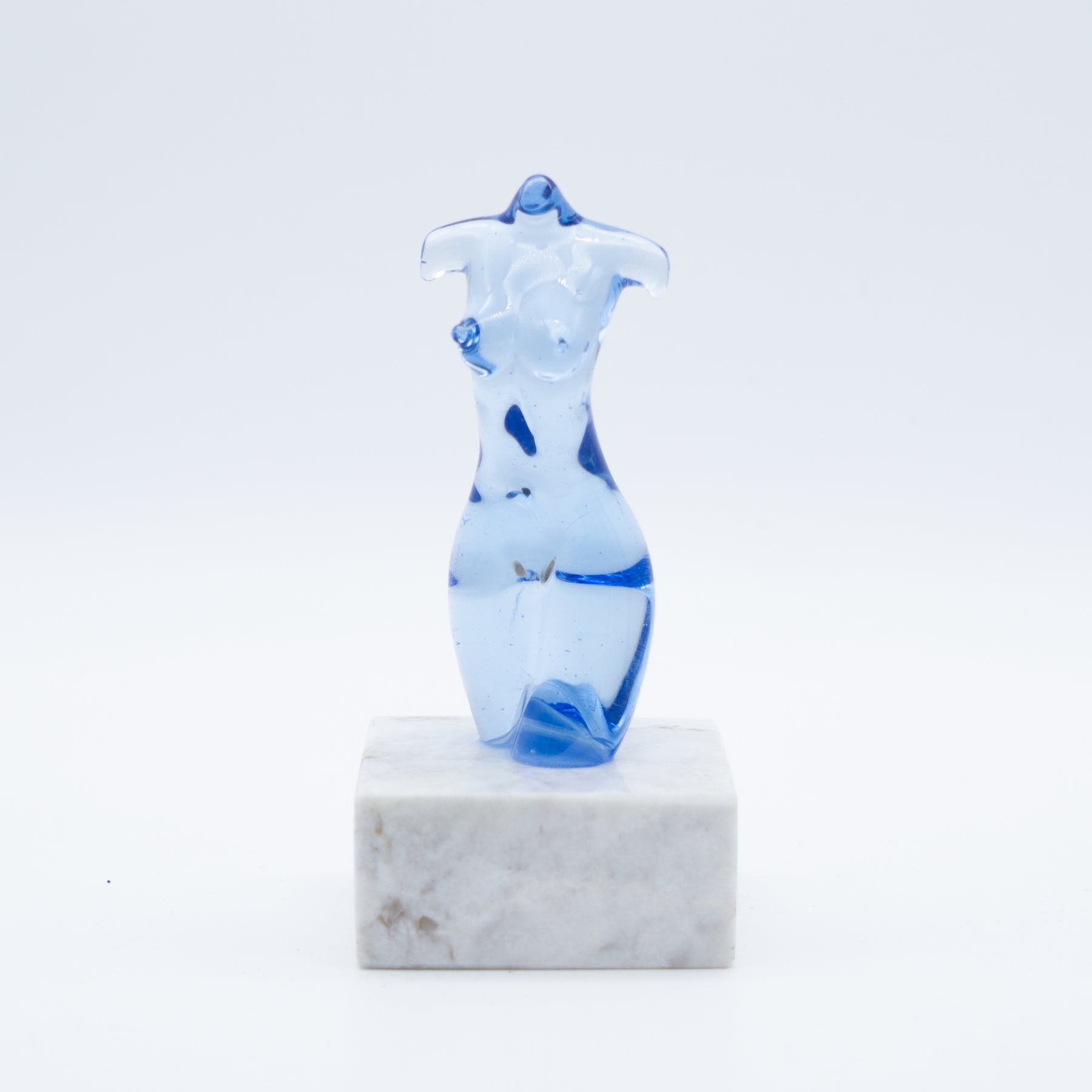Glas Korpus blau