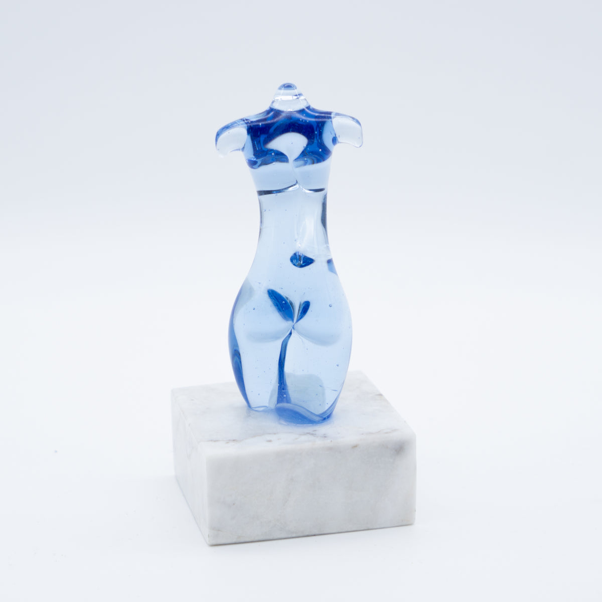 Glas Korpus blau