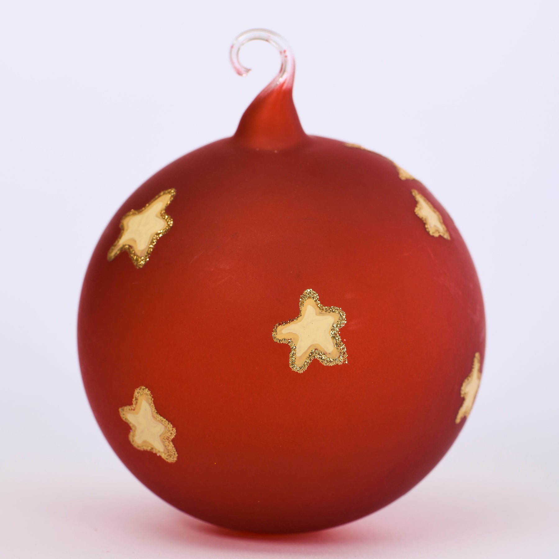 Weihnachtskugel Engel, rot