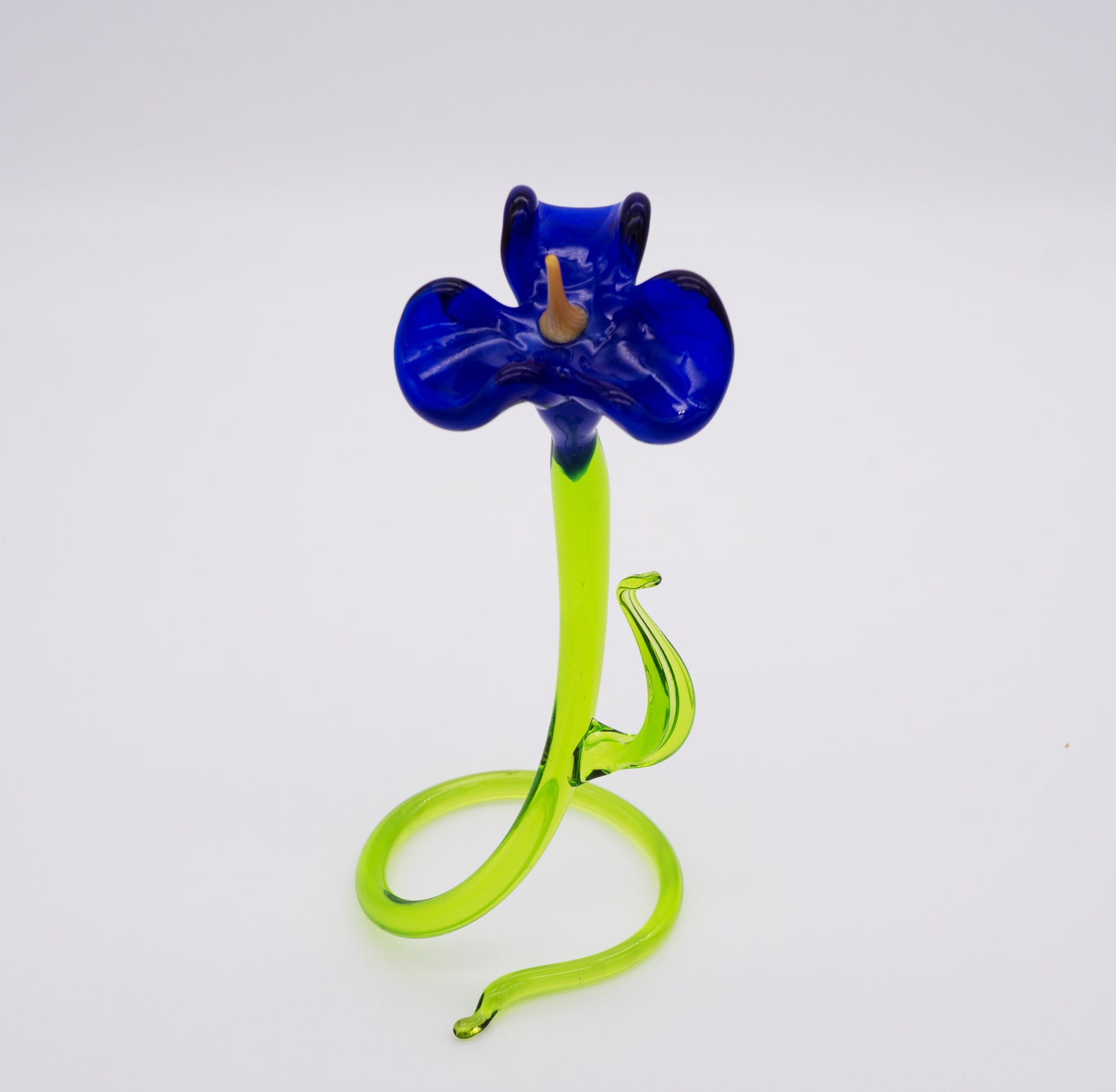 Blaue Glockenblume aus Glas