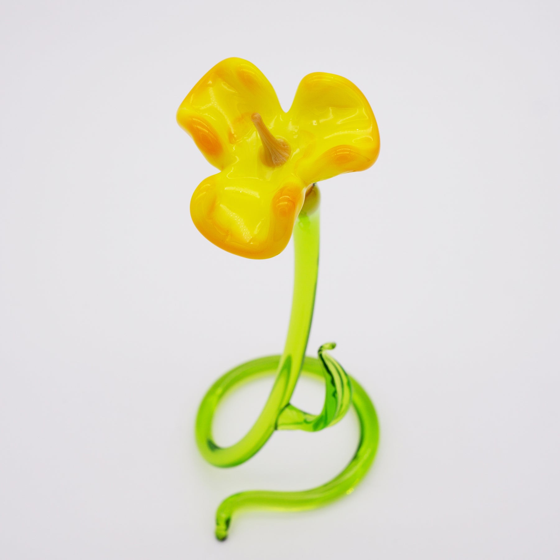 Gelbe Glockenblume aus Glas