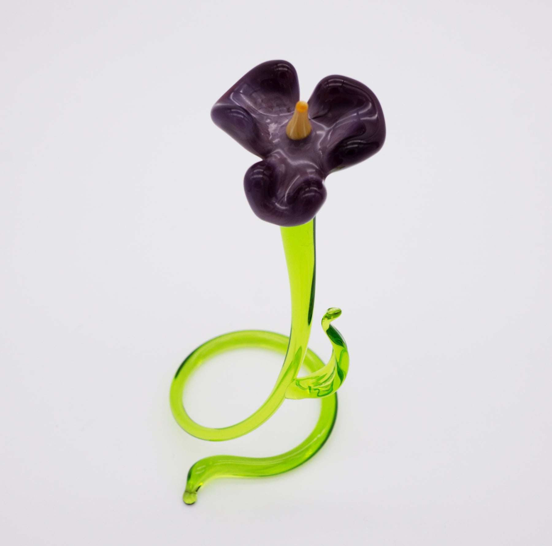Lila Glockenblume aus Glas