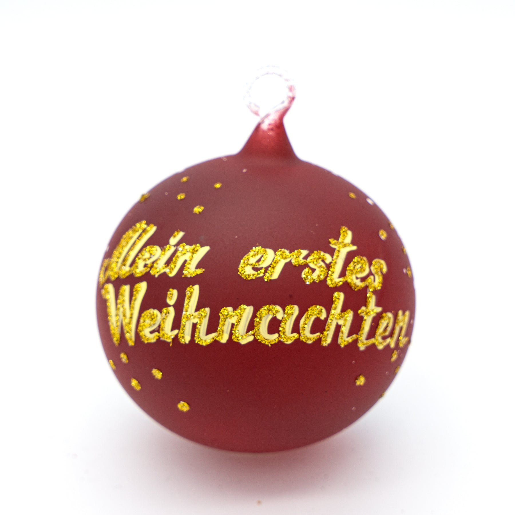 Weihnachtskugel Hase mit Weihnachtsmütze