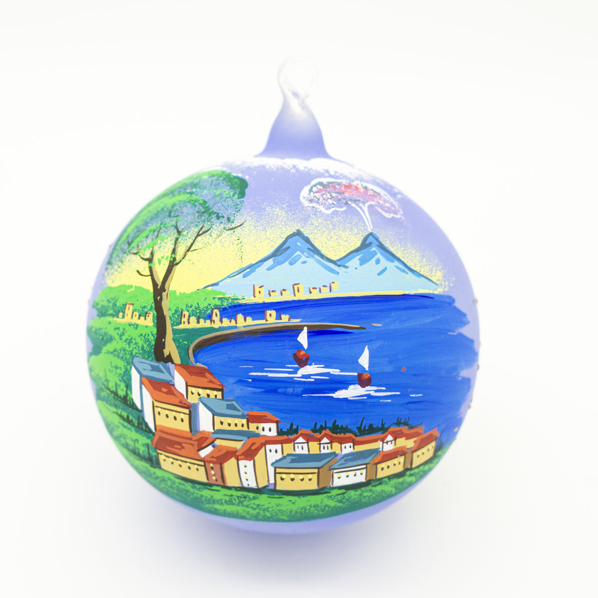 Weihnachtskugel mit Sommer Landschaft