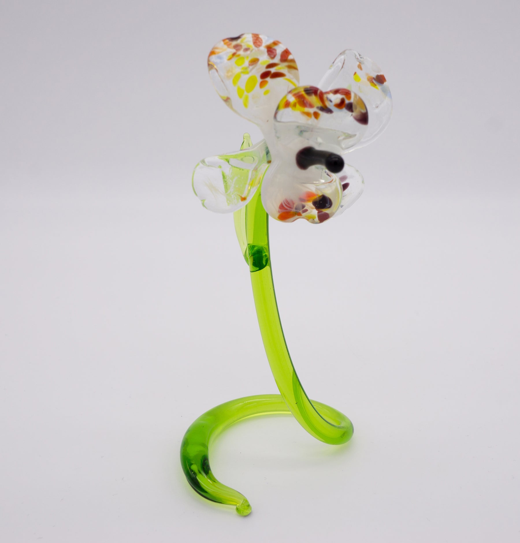 Orchidee aus Glas weiß