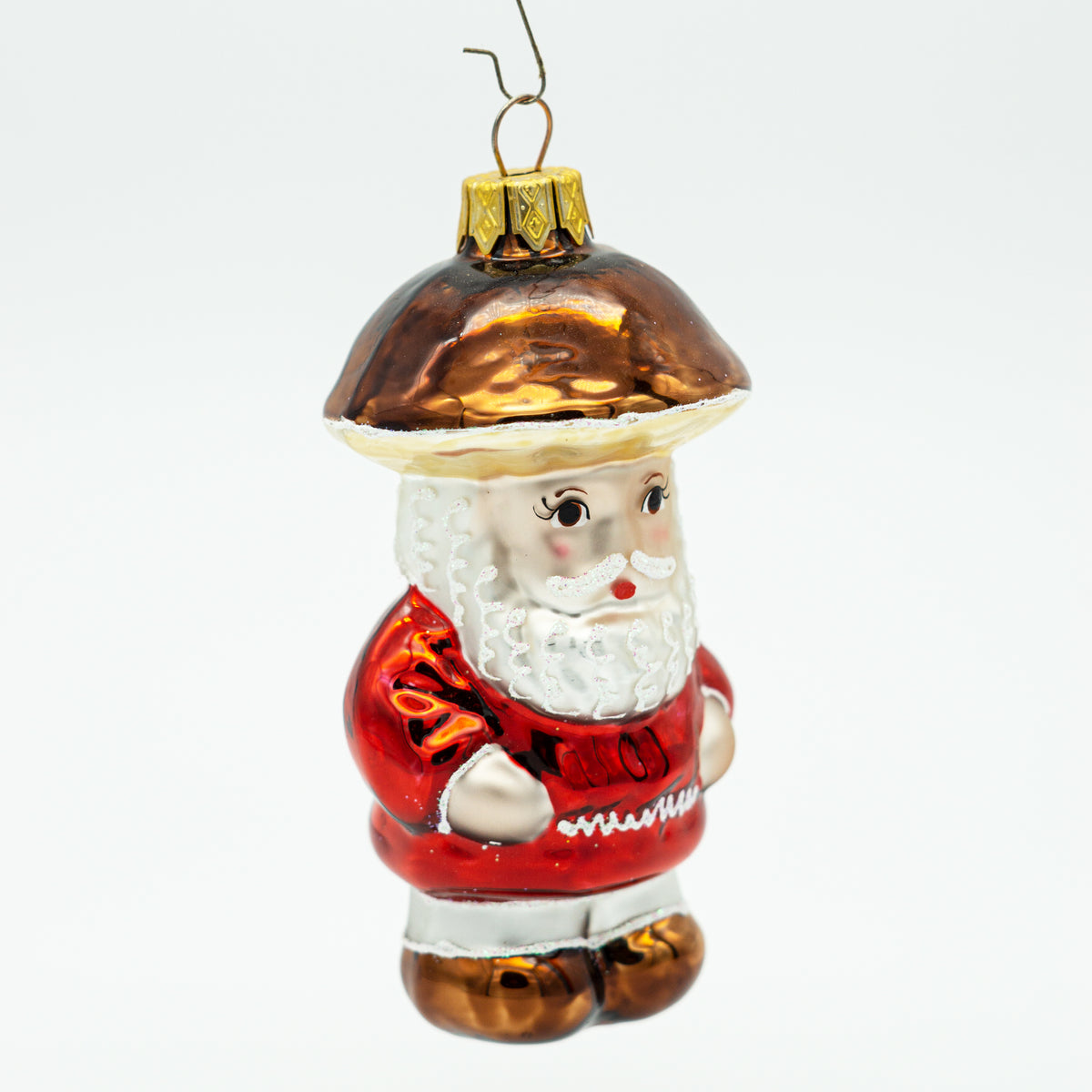 Weihnachtsmann mit Pilzhut Weihnachtsbaumschmuck 