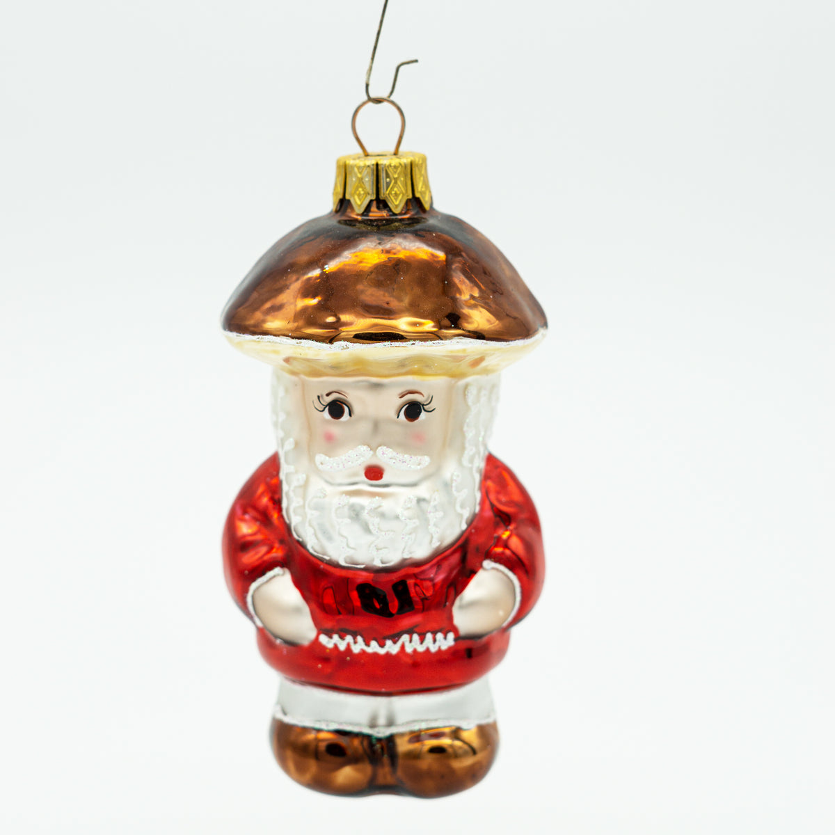 Weihnachtsmann mit Pilzhut Weihnachtsbaumschmuck 