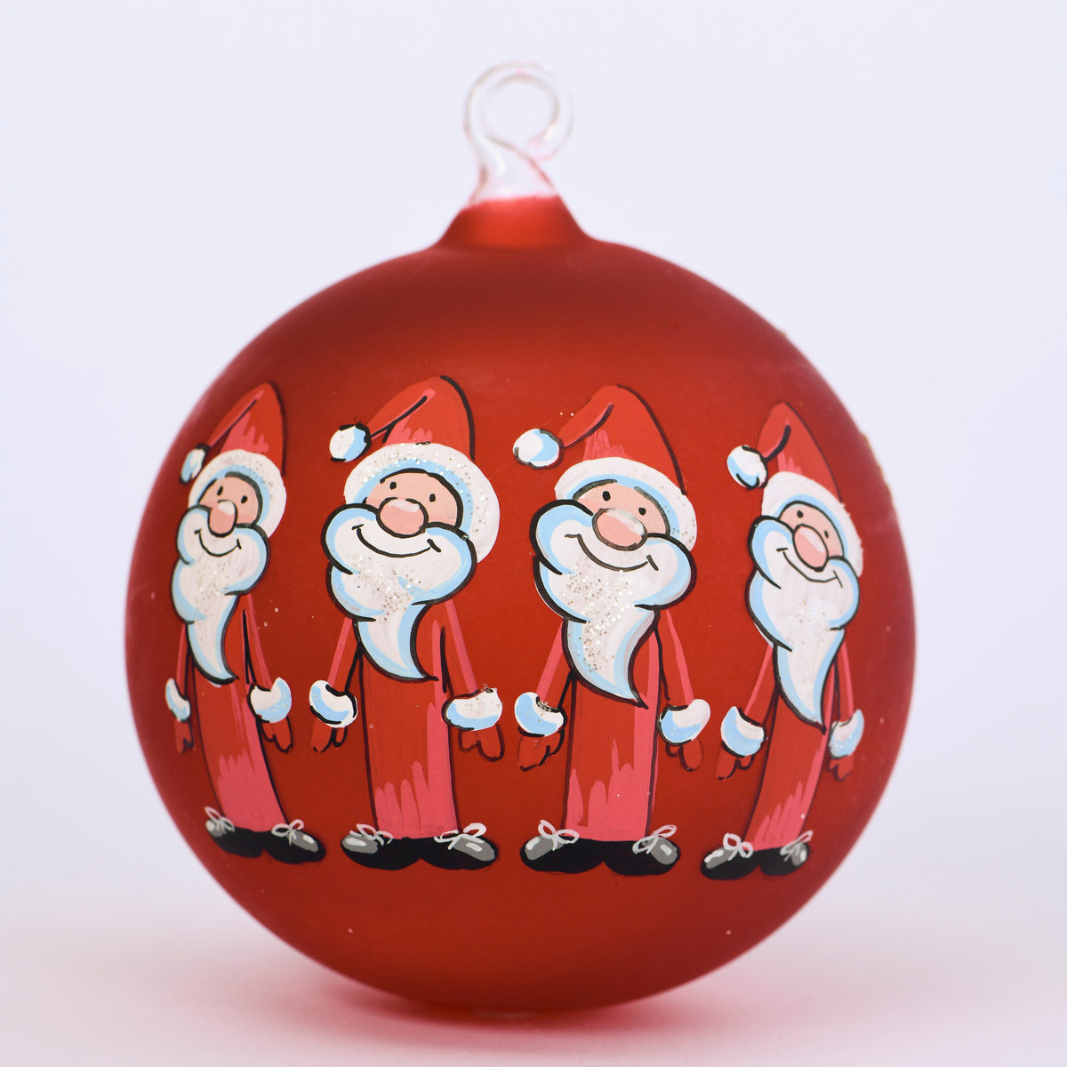 Weihnachtskugel Weihnachtsmann Mannschaft rot