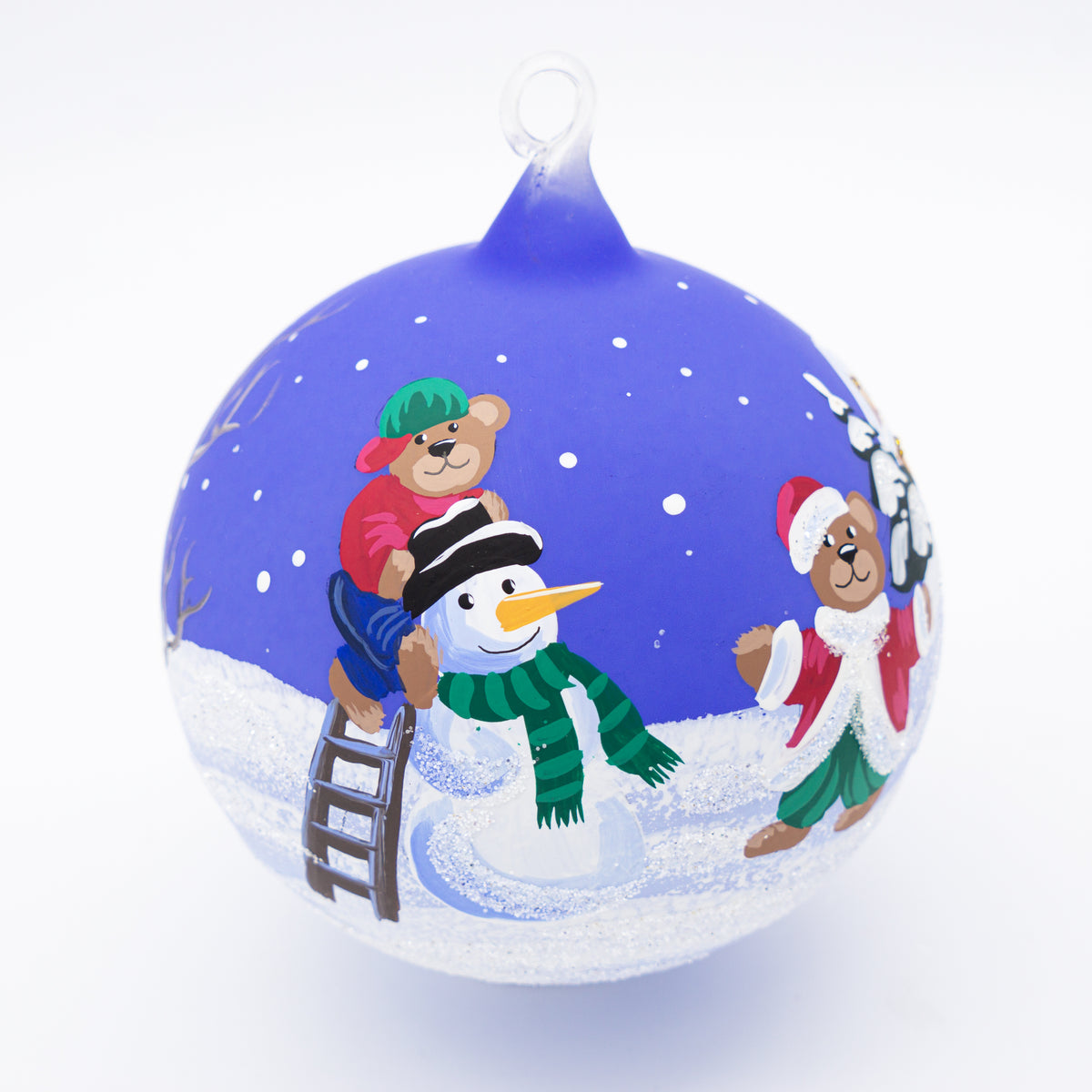 Weihnachtskugel Bärchen und Schneemann