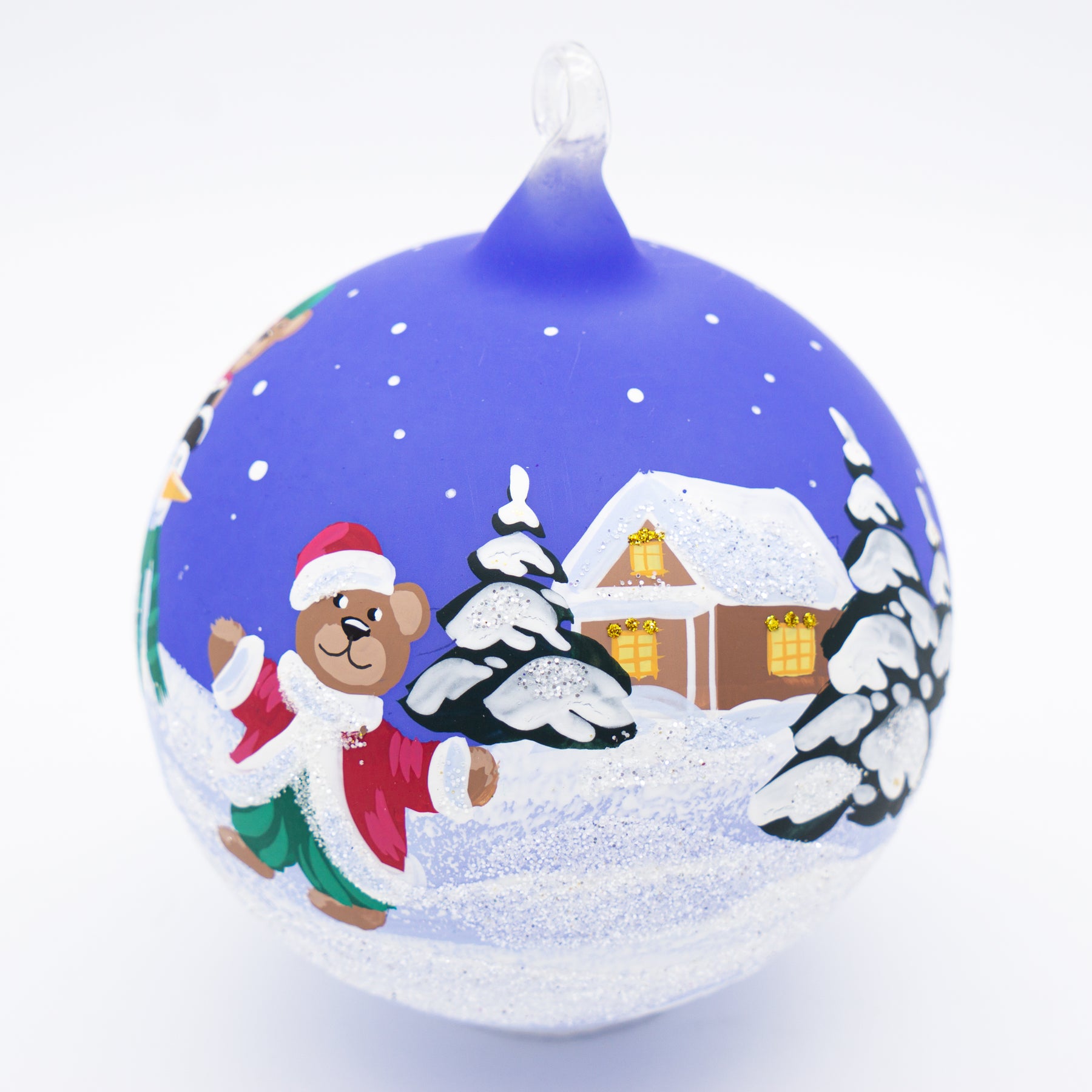 Weihnachtskugel Bärchen und Schneemann